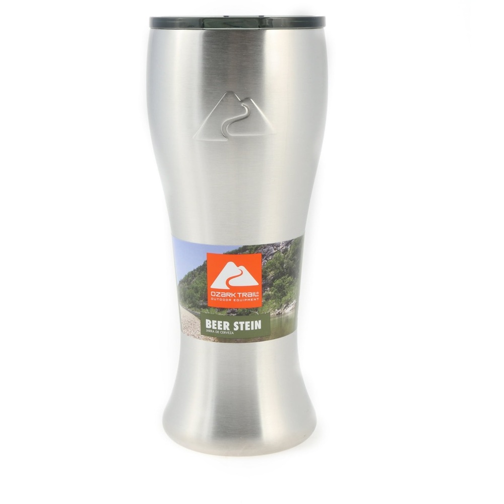 NEW! Ozark Trail 20oz Double Wall Vacuum Sealed Stainless Steel Beer Stein